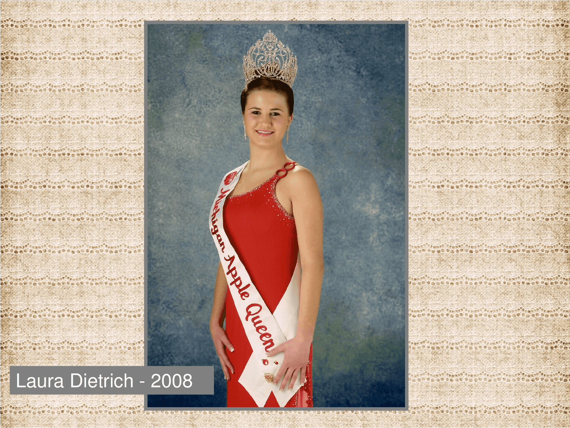 Pageant Queenwith Tiaraand Sash PNG Image