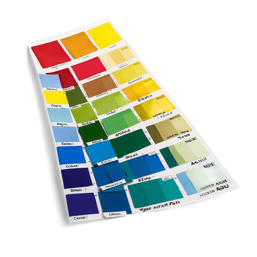 Paint Swatch Color Chart Png 06282024 PNG Image