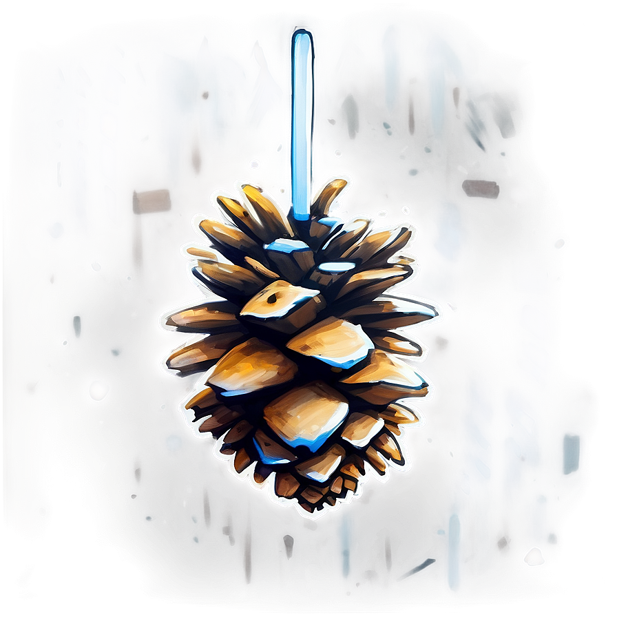 Painted Pinecone Art Png 39 PNG Image