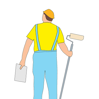 Painter Readyfor Work PNG Image