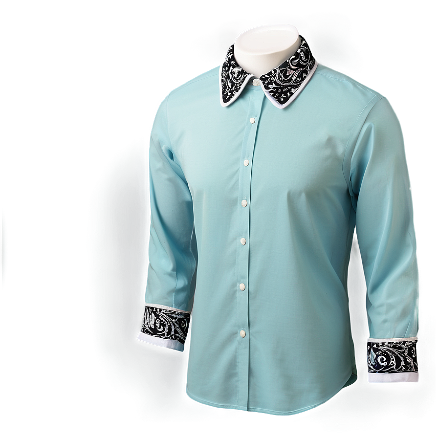 Paisley Collar Shirt Png Fhy50 PNG Image