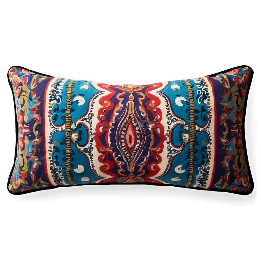 Paisley Throw Pillows Png 06262024 PNG Image