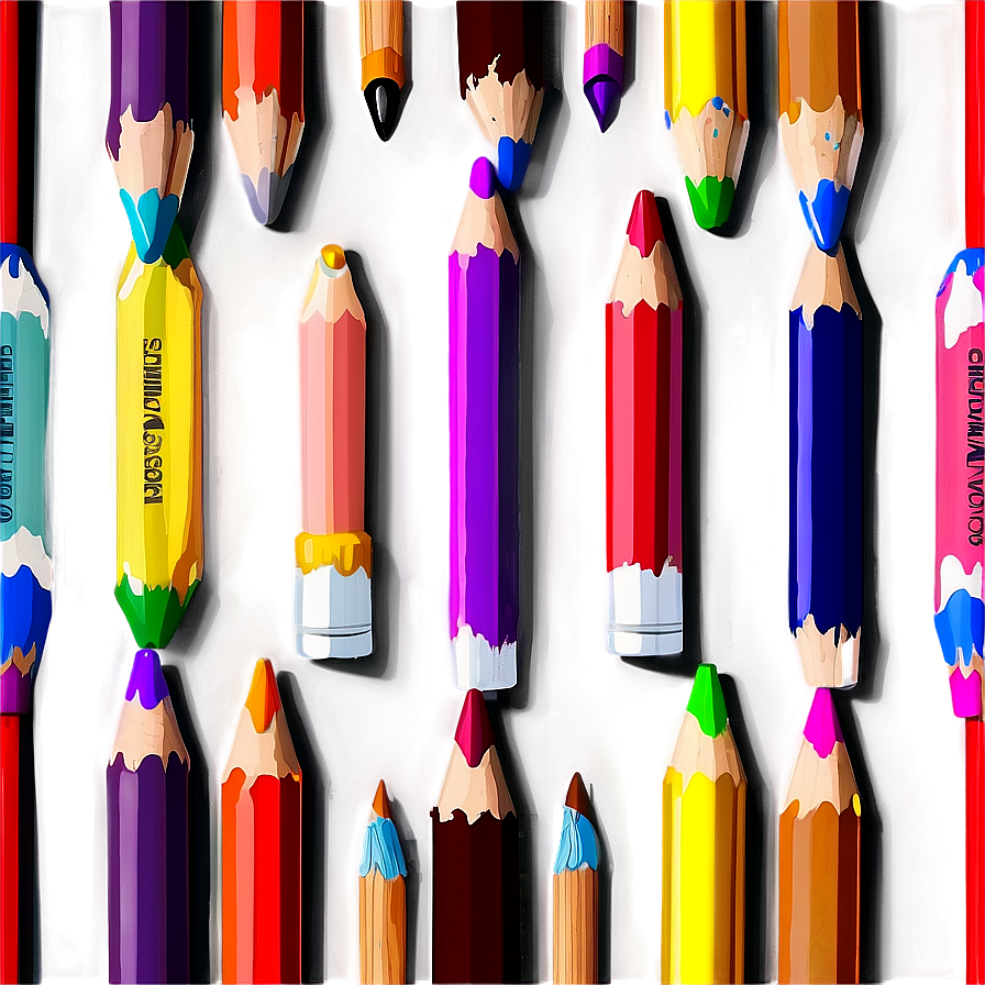 Palette With Drawing Pencils Png Iho18 PNG Image