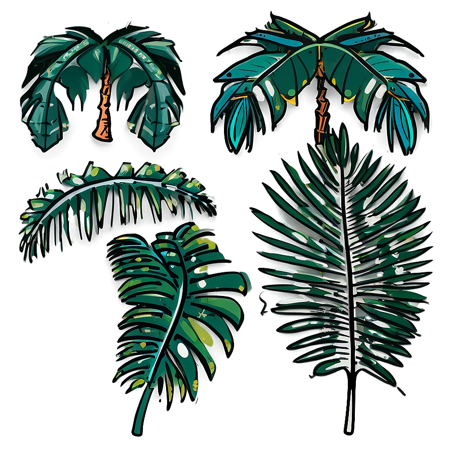 Palm Leaves Icon Png Xgn PNG Image