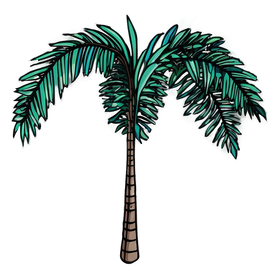 Palm Leaves Outline Png 05252024 PNG Image