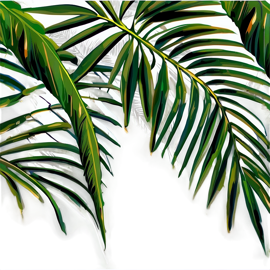 Palm Leaves Pattern Png 05252024 PNG Image