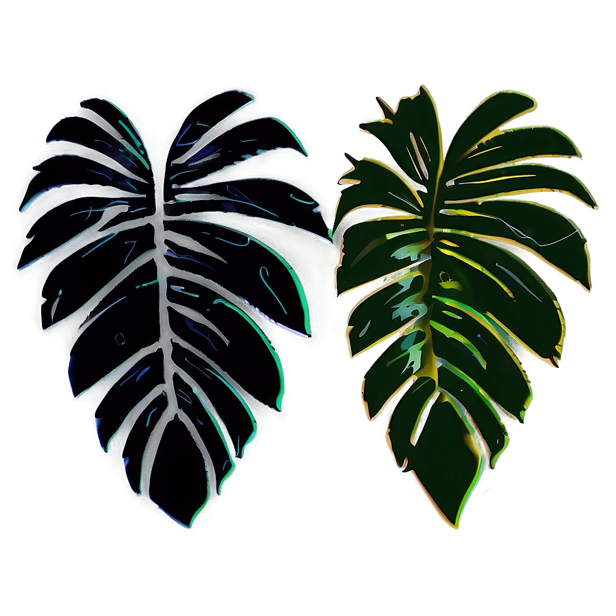 Palm Leaves Silhouette Png Rxv PNG Image