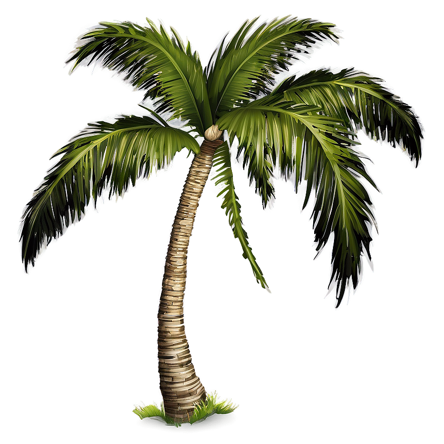 Palm Tree Illustration Png Evt PNG Image