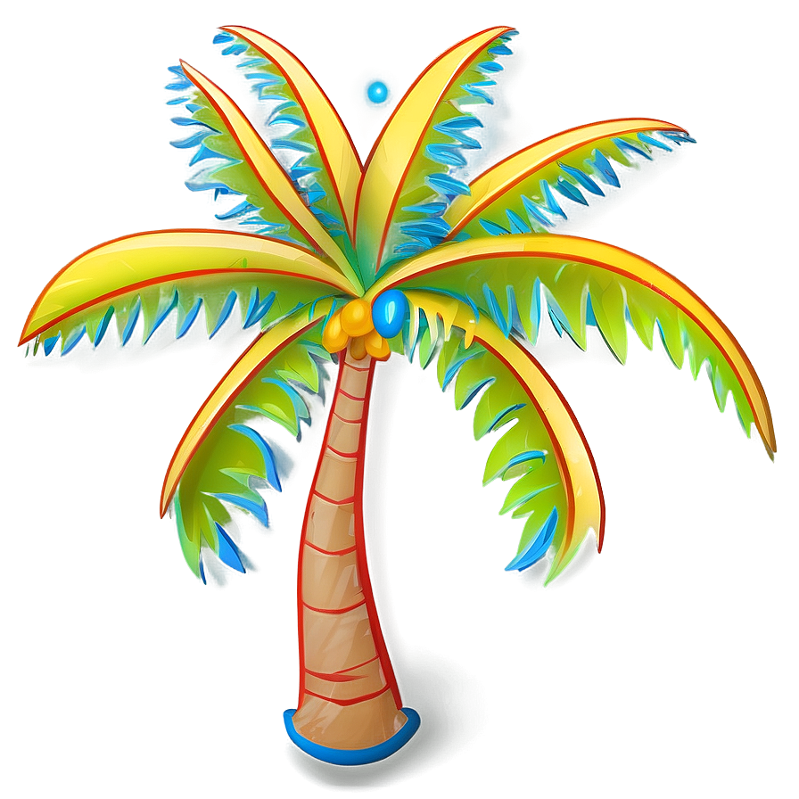 Palm Tree Outline Png 93 PNG Image