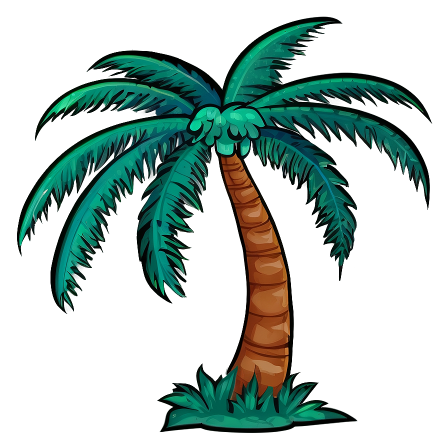 Palm Tree Pattern Png Hht72 PNG Image