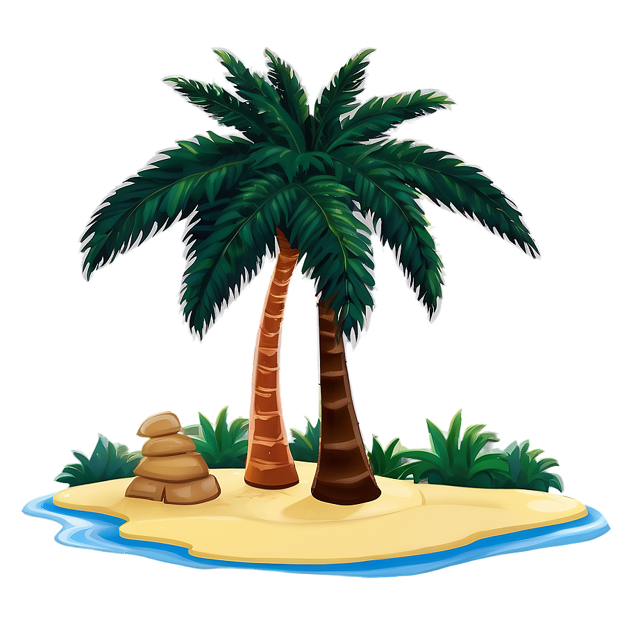 Palm Tree Scene Png 62 PNG Image