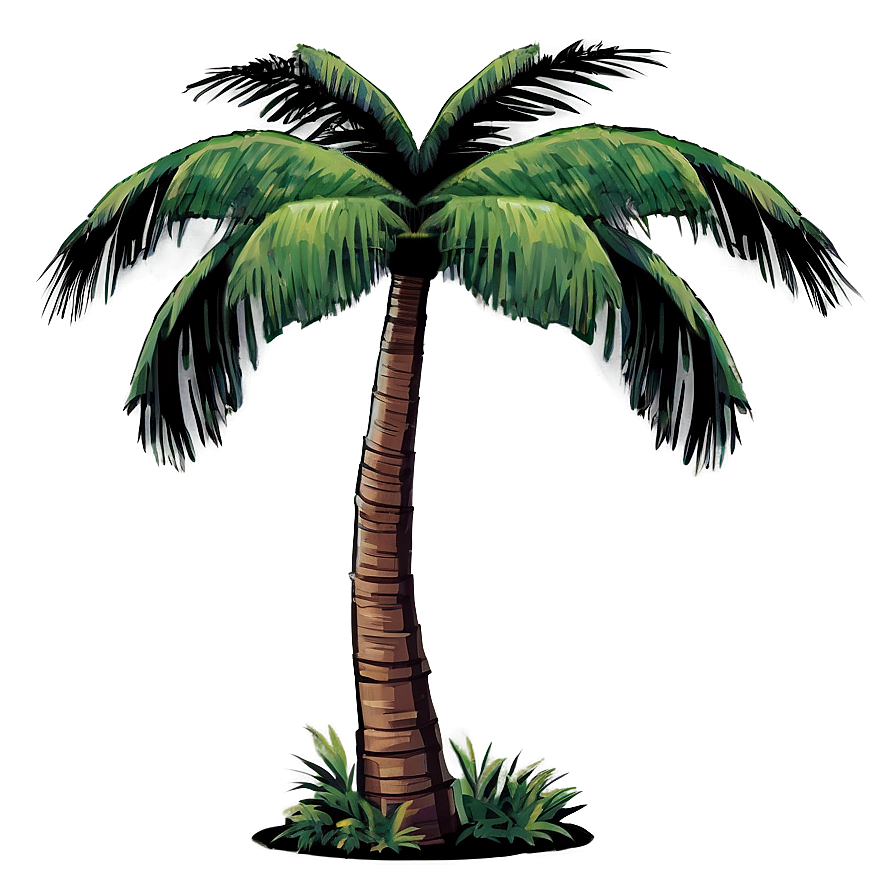 Palm Tree Shadow Png 04292024 PNG Image