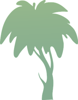 Palm Tree Silhouette PNG Image