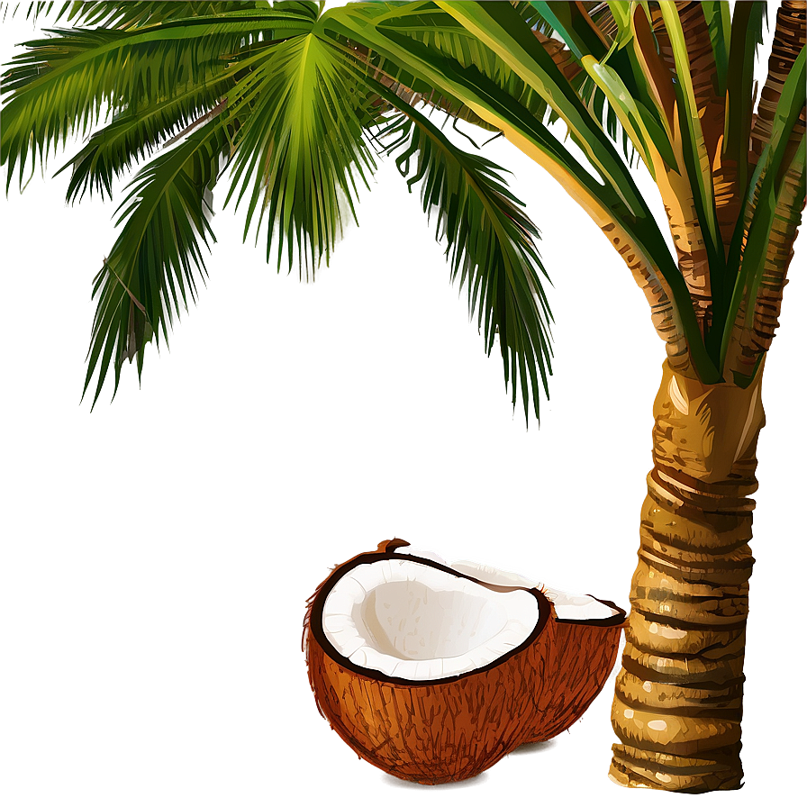 Palm Tree With Coconuts Png 04292024 PNG Image