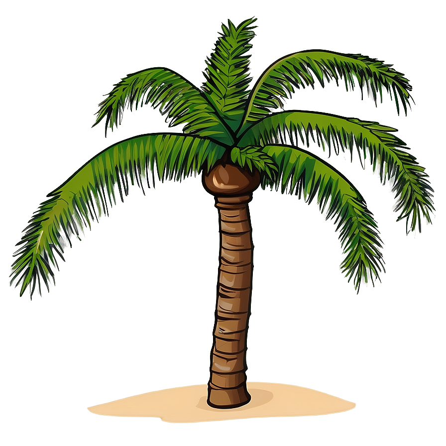 Palm Tree With Coconuts Png Sib47 PNG Image