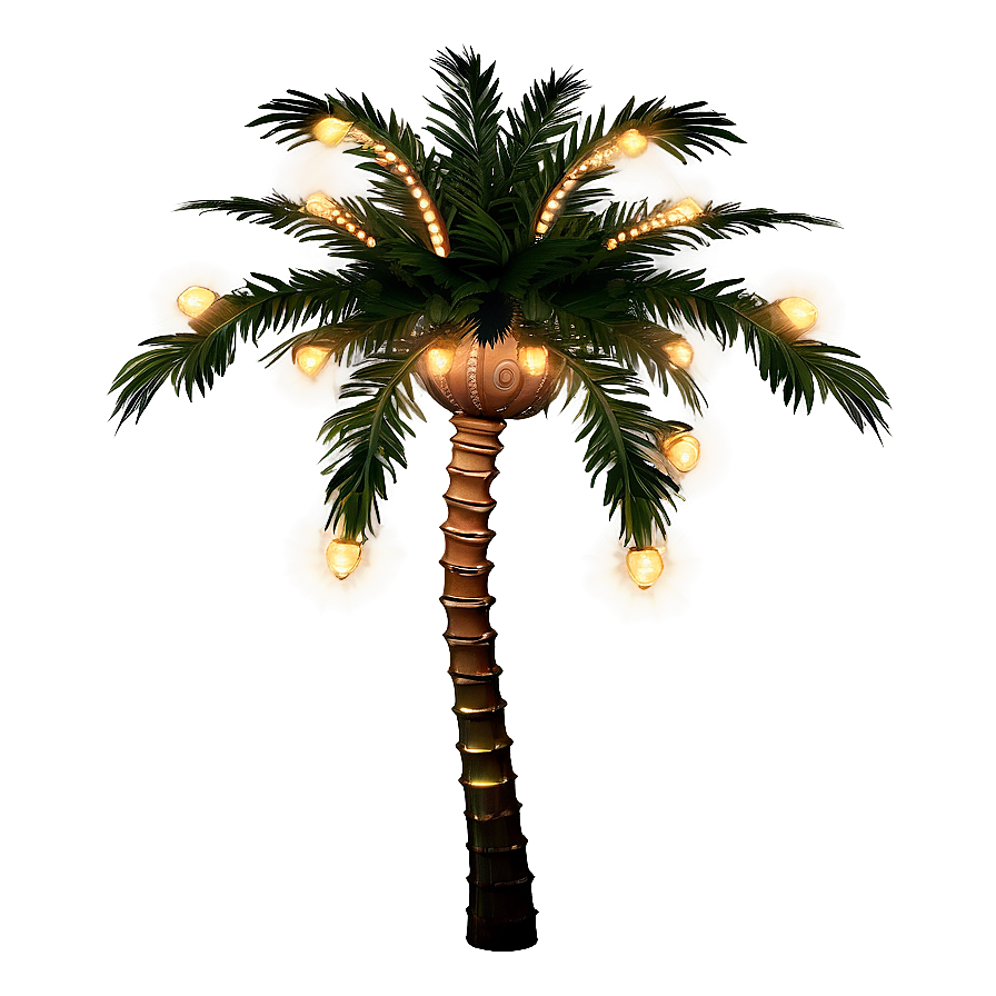 Palm Tree With Lights Png Ijj PNG Image