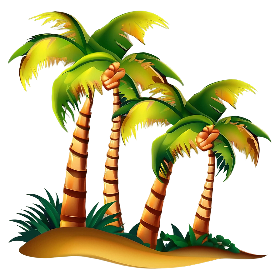 Palm Trees Border Design Png 60 PNG Image