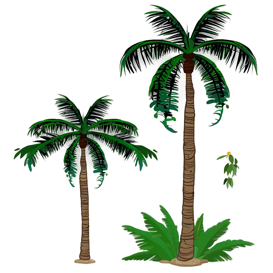 Palms Under Moonlight Png 78 PNG Image