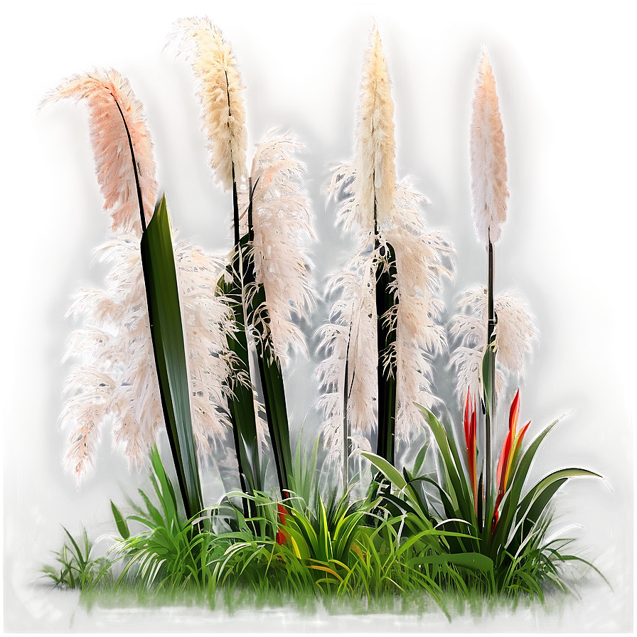 Pampas Grass Landscape Png 06272024 PNG Image