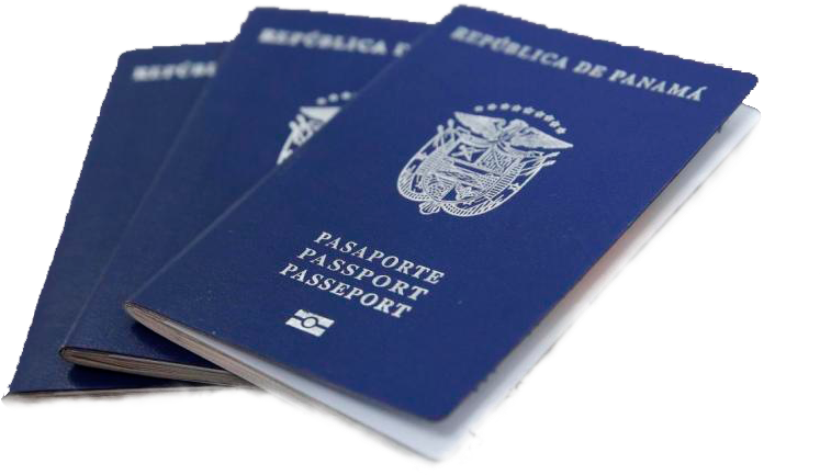 Panama Passports Stacked PNG Image