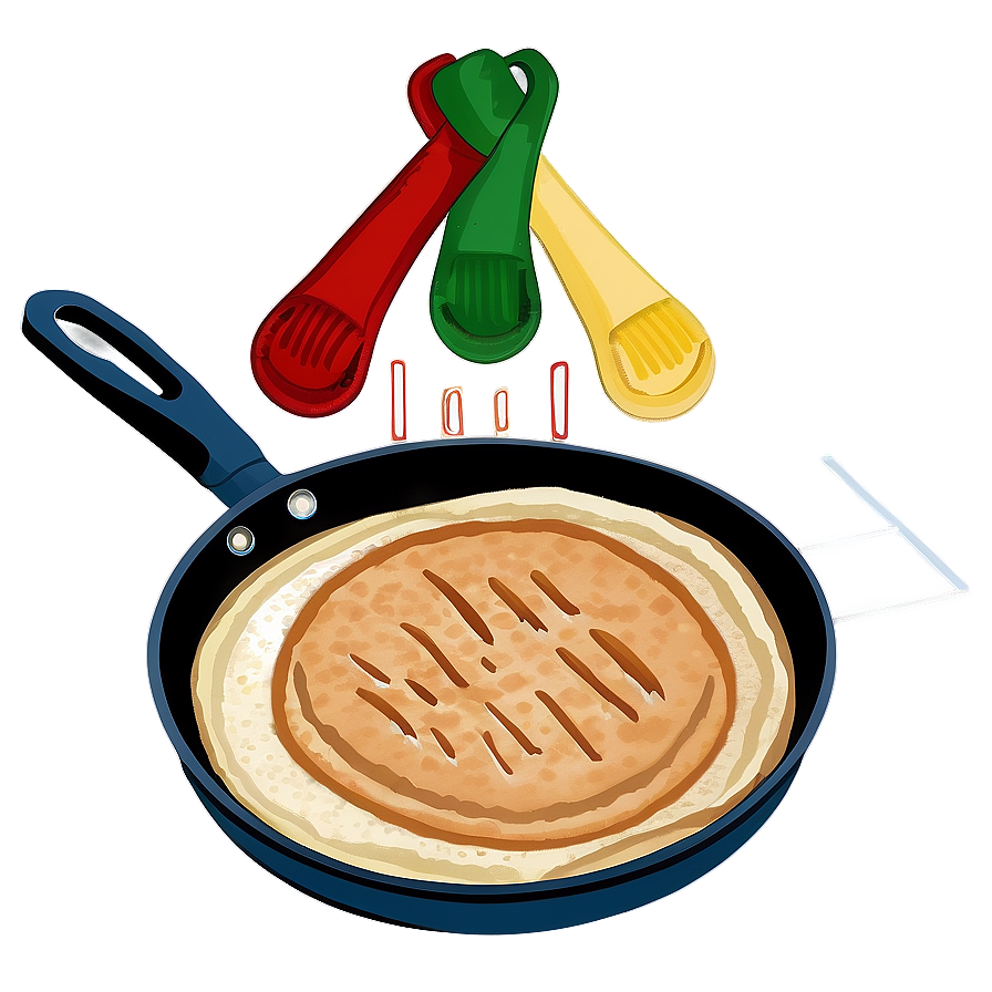 Pancake Cooking On Griddle Png Fci96 PNG Image