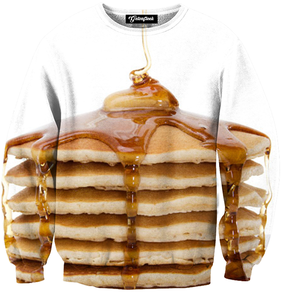 Pancake Print Sweatshirt PNG Image