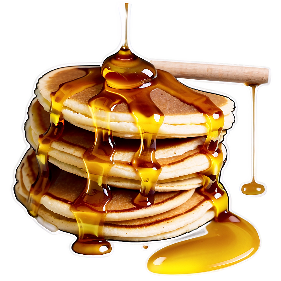 Pancake Stack With Honey Png Vbi PNG Image