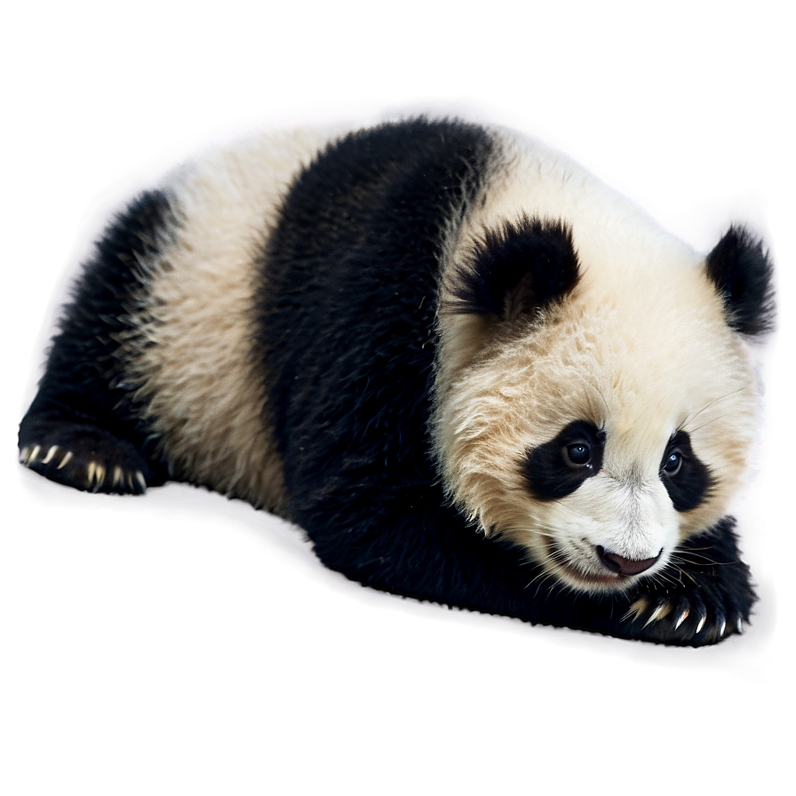 Panda Cub Fluffy Png Bac11 PNG Image