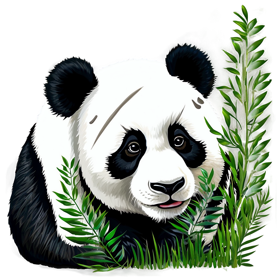 Panda In Nature Background Png 98 PNG Image