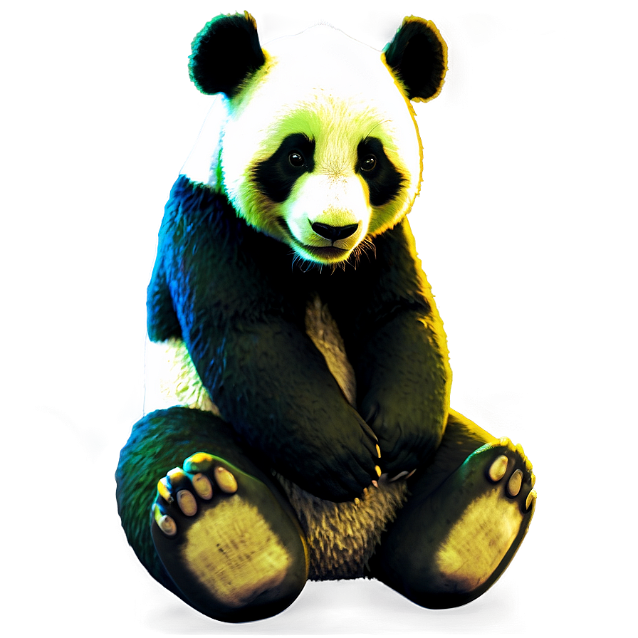 Panda With Glasses Png Vju PNG Image