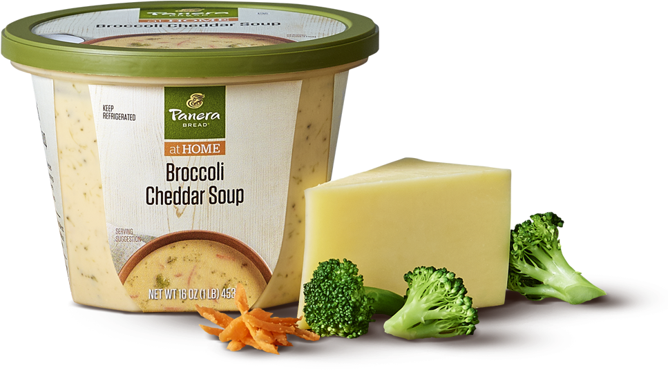 Panera Broccoli Cheddar Soup Packaging PNG Image