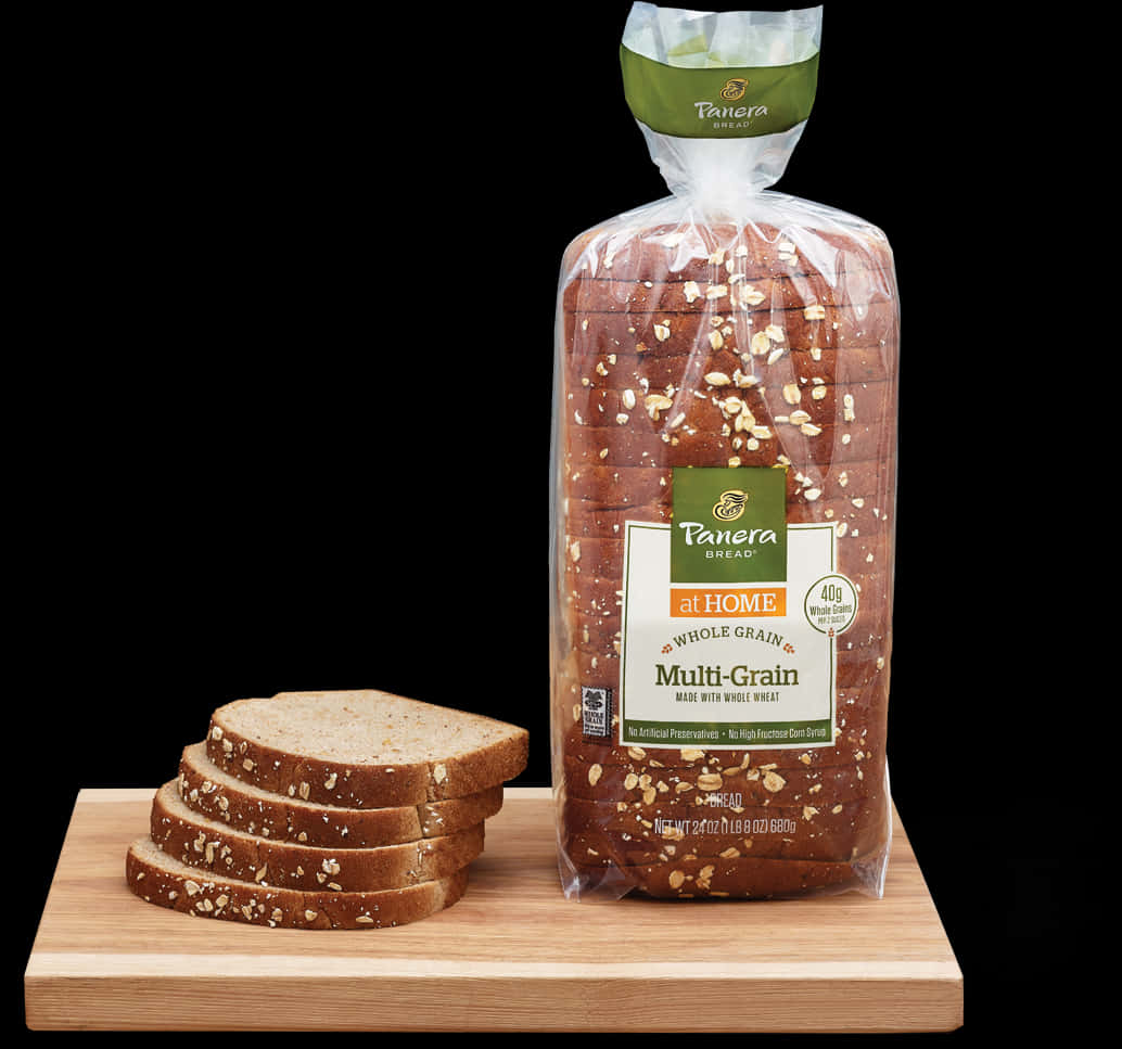 Panera Multi Grain Bread Packaging PNG Image