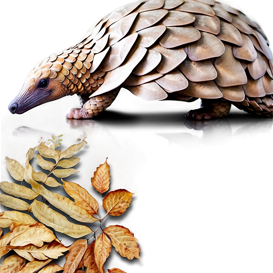 Pangolin In Autumn Leaves Png 06212024 PNG Image