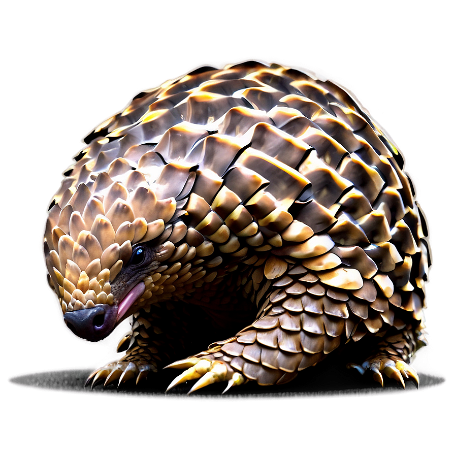 Pangolin Rolling Up Defense Png Xtq PNG Image