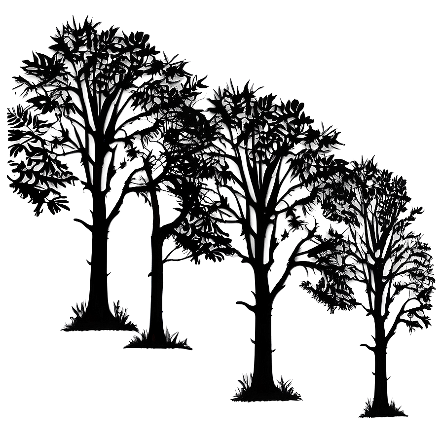 Panoramic Forest Silhouette Png 28 PNG Image