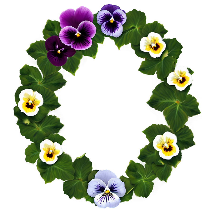 Pansy Border Png Smf80 PNG Image