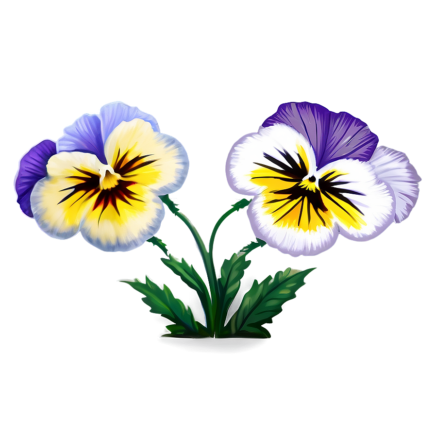 Pansy Flower Drawing Png 27 PNG Image