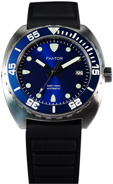 Pantor Seal Diver Watch Blue Dial PNG Image