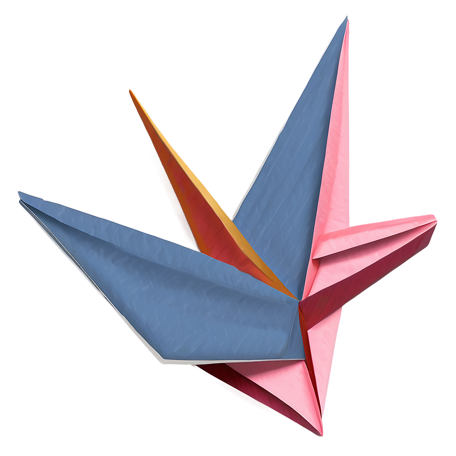 Paper Crane And Sakura Flowers Png Gcq7 PNG Image