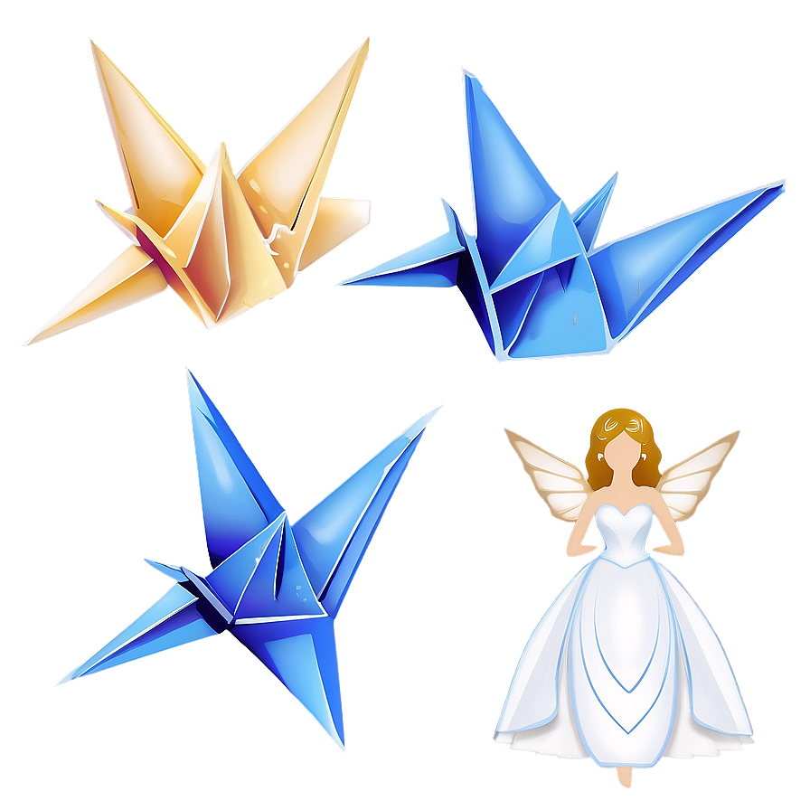 Paper Crane Wedding Theme Png Rvp10 PNG Image