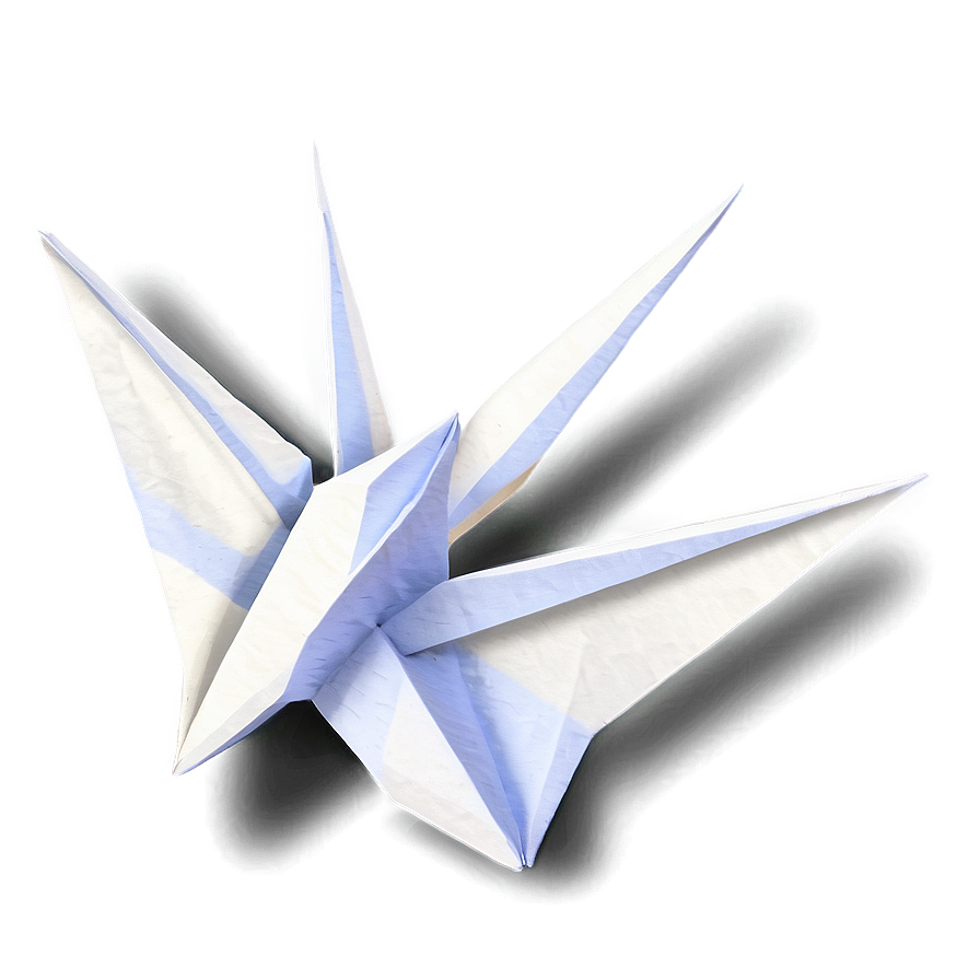 Paper Crane With Shadow Png Qqs PNG Image