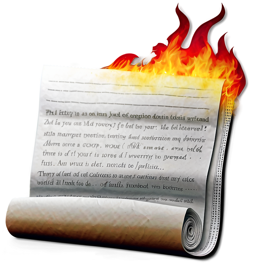 Paper Engulfed In Flames Png Dnr85 PNG Image