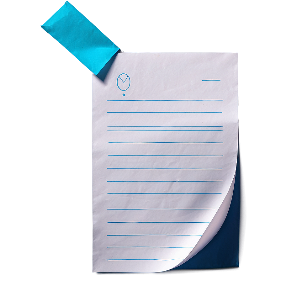 Paper Note With Checkmark Png 99 PNG Image