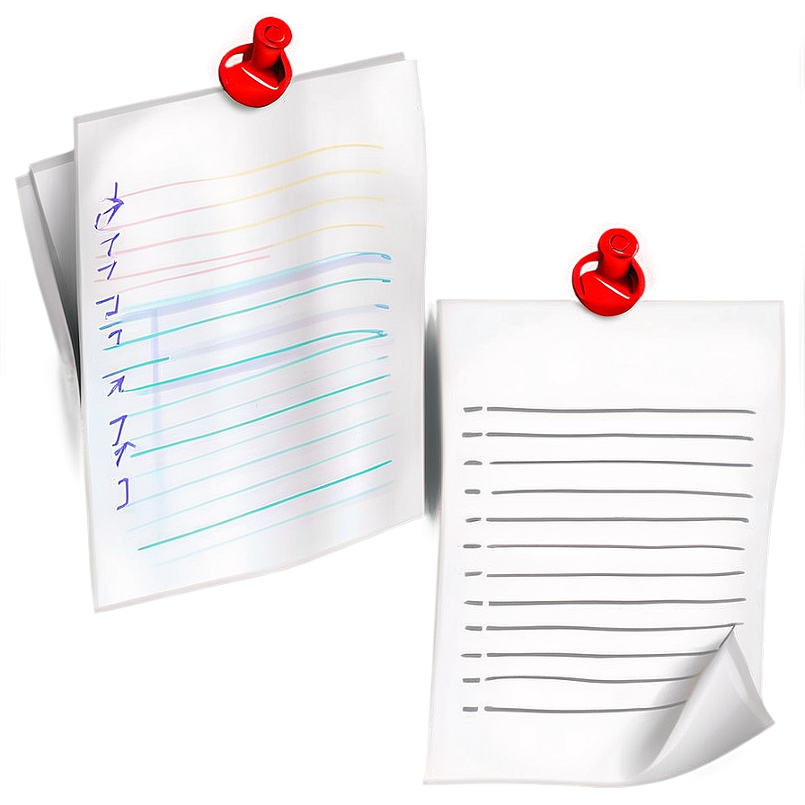 Paper Note With Checkmark Png Ubn77 PNG Image