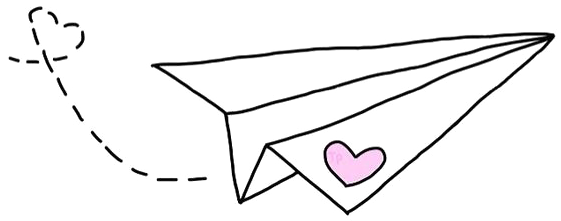 Paper Plane Love Sticker PNG Image