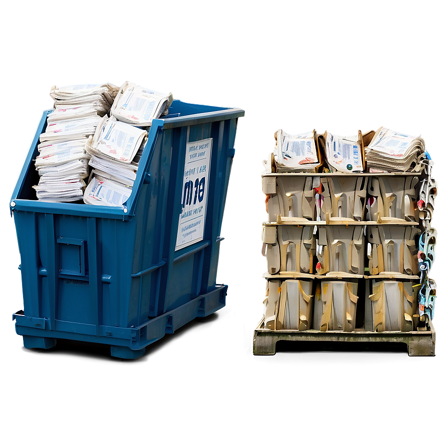 Paper Recycling Dumpster Png Pyl69 PNG Image