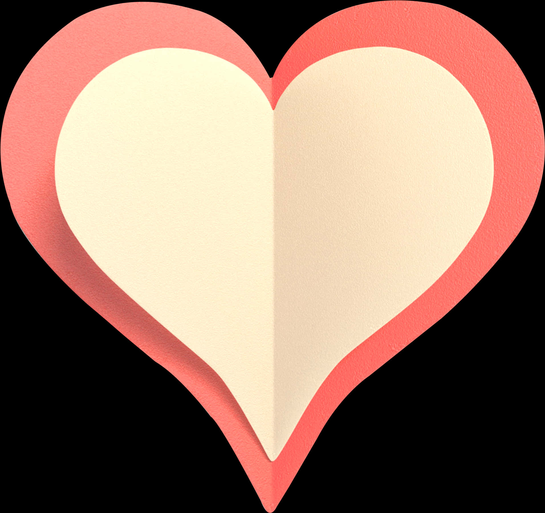 Paper Texture Heart Graphic PNG Image