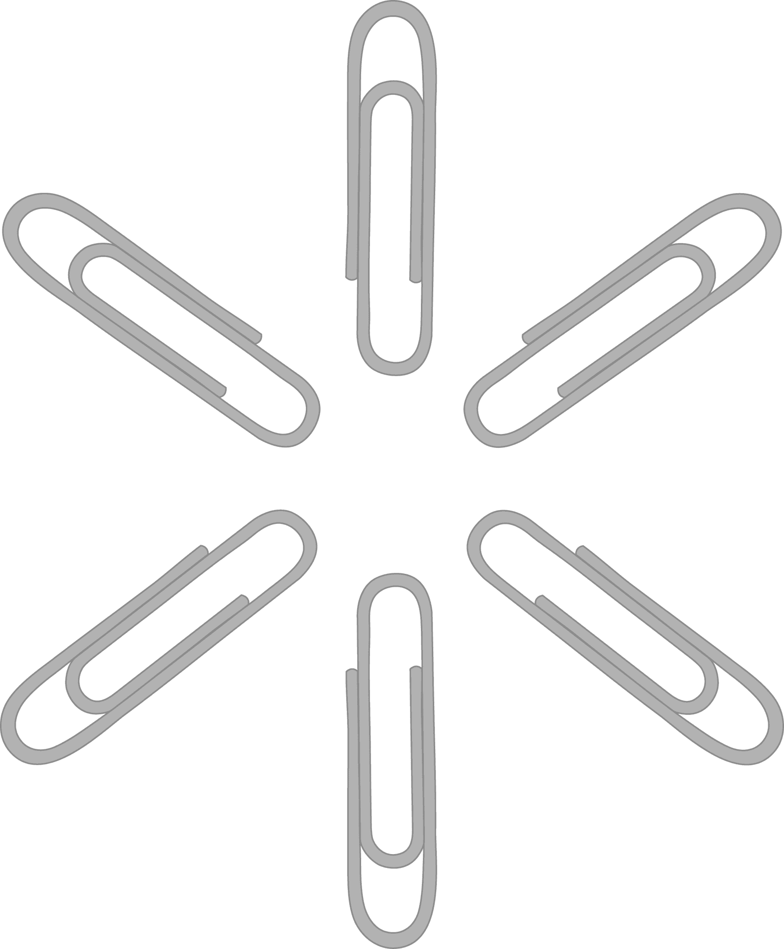 Paperclip Pattern Graphic PNG Image