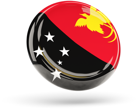 Papua New Guinea Flag Sphere PNG Image