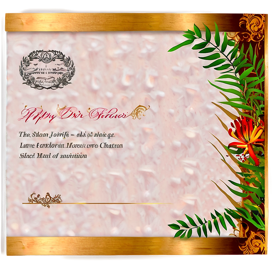 Papyrus Invitation Template Png Ave PNG Image